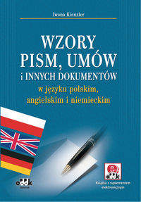 Książka - Wzory pism, umów i innych dokumentów w języku polskim, angielskim i niemieckim