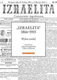 Książka - Izraelita 1866-1915