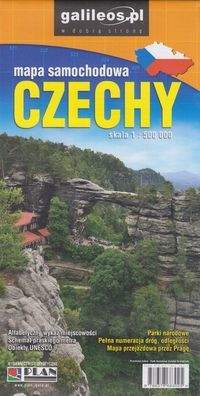 Książka - Mapa samochodowa - Czechy 1:500 000