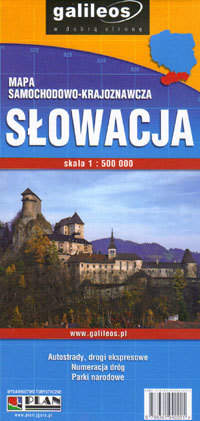 Książka - Słowacja. Mapa samochodowo-krajoznawcza 1:500 000 - .