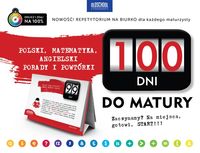 Książka - 100 dni do matury. Polski, matematyka i angielski. Porady i powtórki