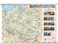 Książka - Polska niezwykła Mapa ścienna dla dzieci