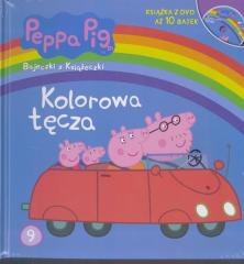 Książka - Kolorowa tęcza Świnka Peppa bajeczki z książeczki + dvd