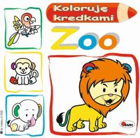 Książka - Zoo koloruję kredkami