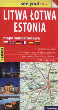 Książka - See you! in.. Litwa, Łotwa, Estonia 1:700 000 mapa