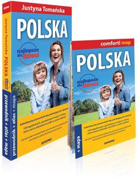 Książka - Polska najlepsze dla dzieci przewodnik+atlas+mapa