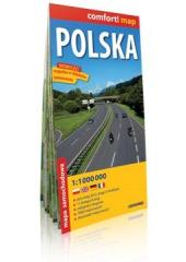 Książka - Polska laminowana mapa samochodowa 1:1 000 000