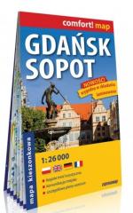 Comfort!map Gdańsk,Sopot 1:26 000 plan, mini 2019
