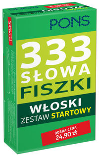 Książka - Fiszki na start PONS Język włoski 333 słowa