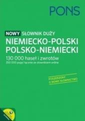 Książka - Nowy słownik duży niemiecko-polski, polsko-niemiecki PONS 130 000 haseł i zwrotów