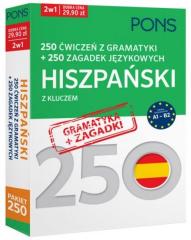 Książka - 250 ćwiczeń/250 zagadek gramatyka. Hiszpański 2w1