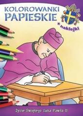 Książka - Kolorowanki papieskie. Życie świętego Jana Pawła II