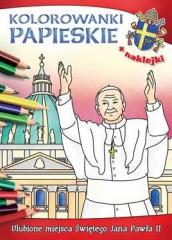Książka - Kolorowanki papieskie. Ulubione miejsca świętego Jana Pawła II