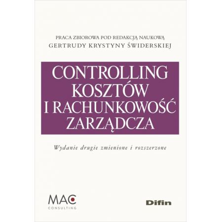 Książka - Controlling kosztów i rachunkowość zarządcza