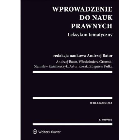 Książka - Wprowadzenie do nauk prawnych. Leksykon tematyczny