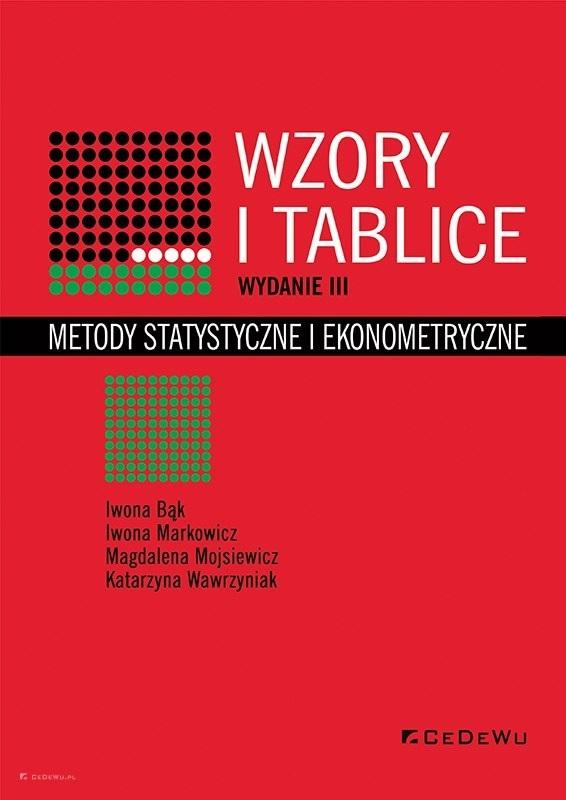 Książka - Wzory i tablice.. Metody statystyczne i.. w.3