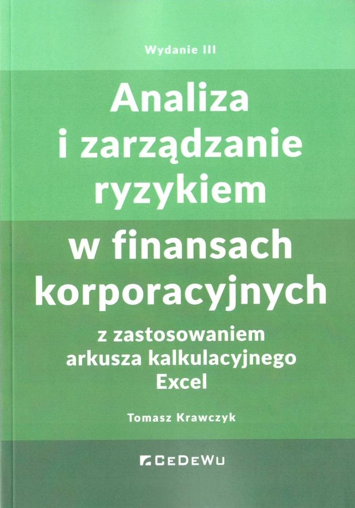 Książka - Analiza i zarządzanie ryzykiem w finansach.. w.3