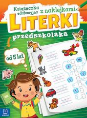 Książka - Literki przedszkolaka od 5 lat książeczka edukacyjna z naklejkami