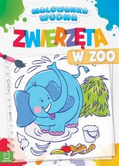 Książka - Zwierzęta w zoo malowanka wodna
