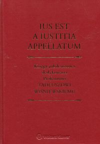 Książka - Ius est a iustitia appellatum