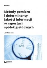 Książka - Metody pomiaru i determinant jakości informacji...