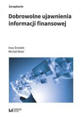 Książka - Dobrowolne ujawnienia informacji finansowej