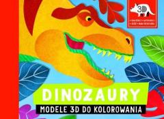 Książka - Dinozaury modele 3d do kolorowania