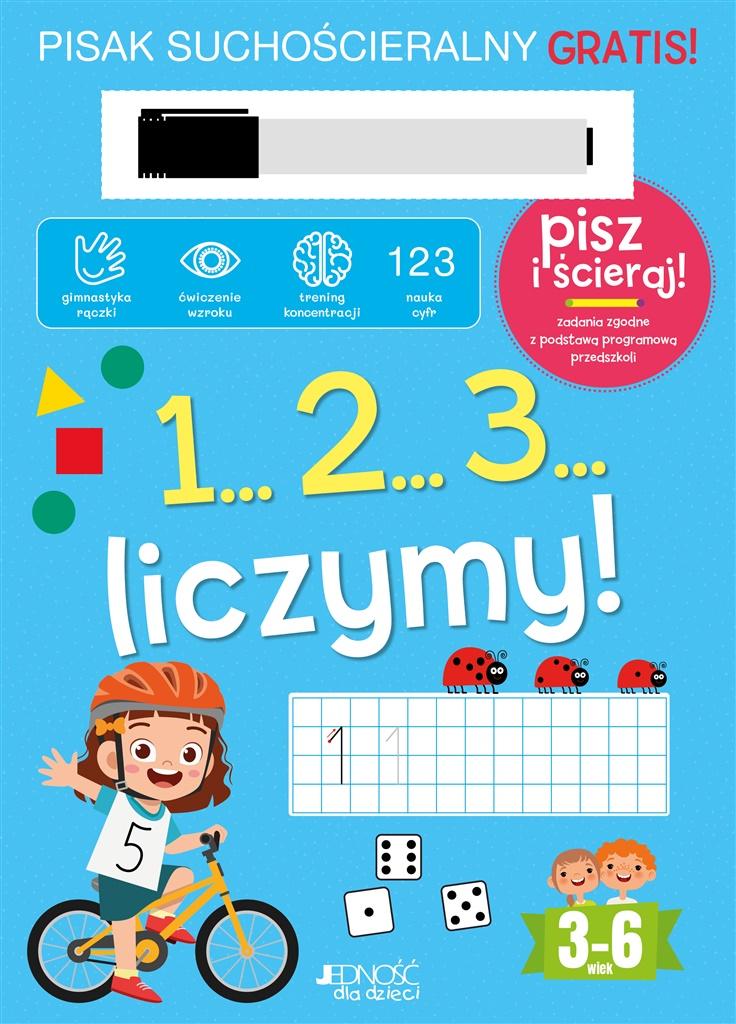 1...2...3... Liczymy! Książka z pisakiem sucho.