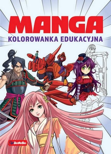 Książka - Manga. Kolorowanka edukacyjna