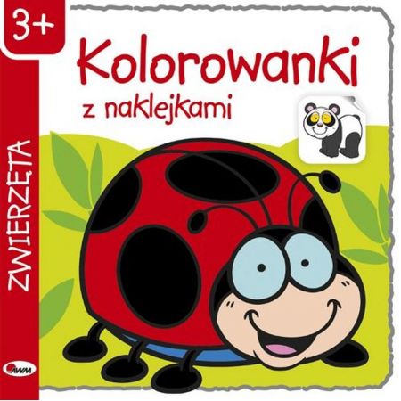 Książka - Zwierzęta kolorowanki z naklejkami