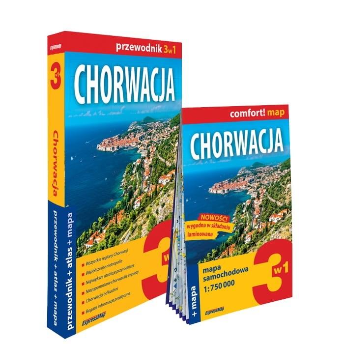 Chorwacja 3w1. Przewodnik, atlas i mapa