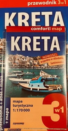 Kreta 3w1: Przewodnik + atlas + mapa