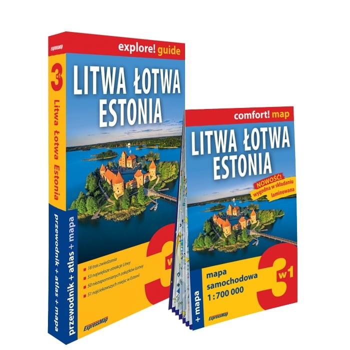 Książka - Explore! guide Litwa, Łotwa, Estonia 3w1