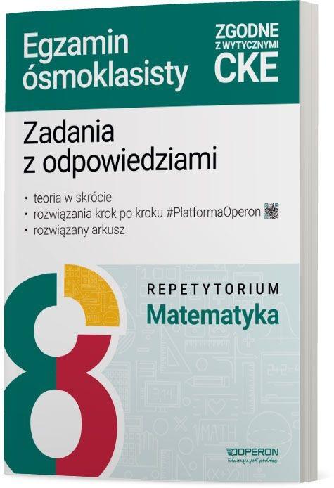 Książka - Matematyka 8 Repetytorium Egzamin ósmoklasisty