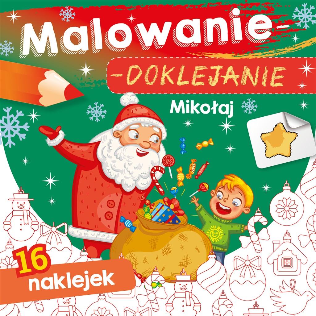 Książka - Malowanie-doklejanie. Mikołaj