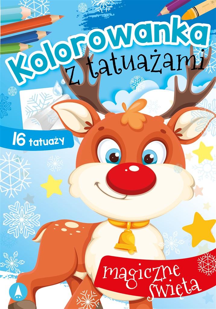 Książka - Kolorowanka z tatuażami. Magiczne święta