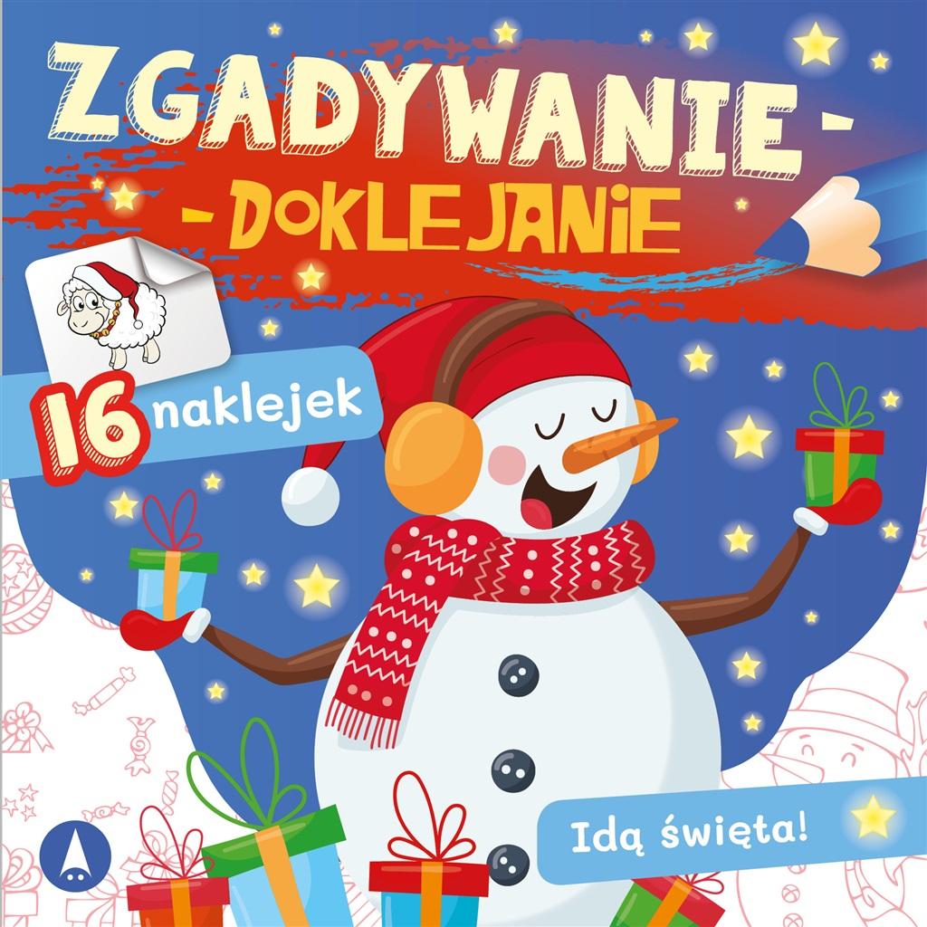 Książka - Zgadywanie-doklejanie. Idą święta