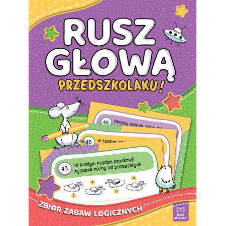 Książka - Rusz głową, przedszkolaku! Zbiór zabaw logicznych