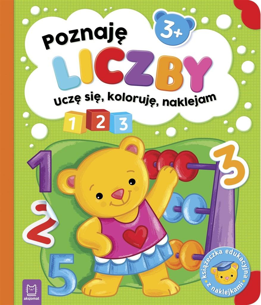 Książka - Poznaję liczby. Uczę się, koloruję, naklejam