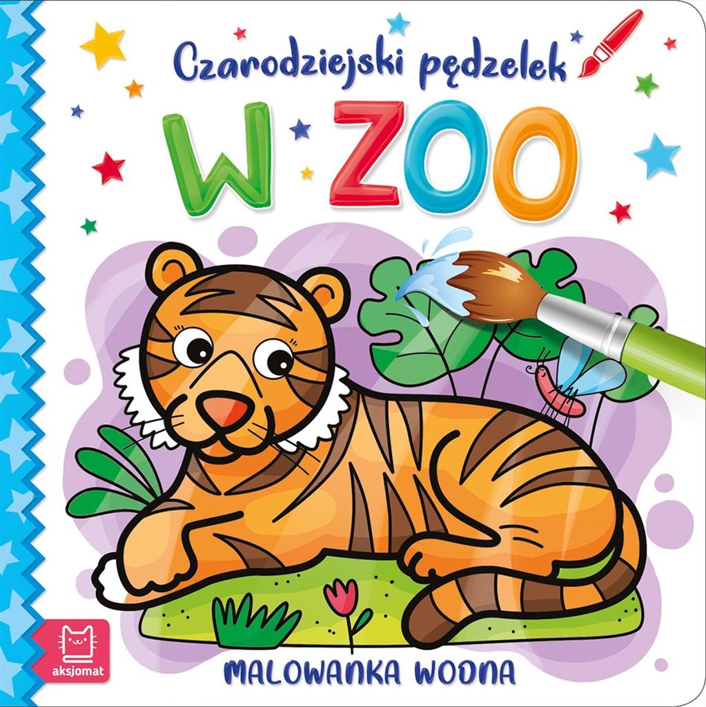 Książka - Czarodziejski pędzelek. W zoo. Malowanka wodna