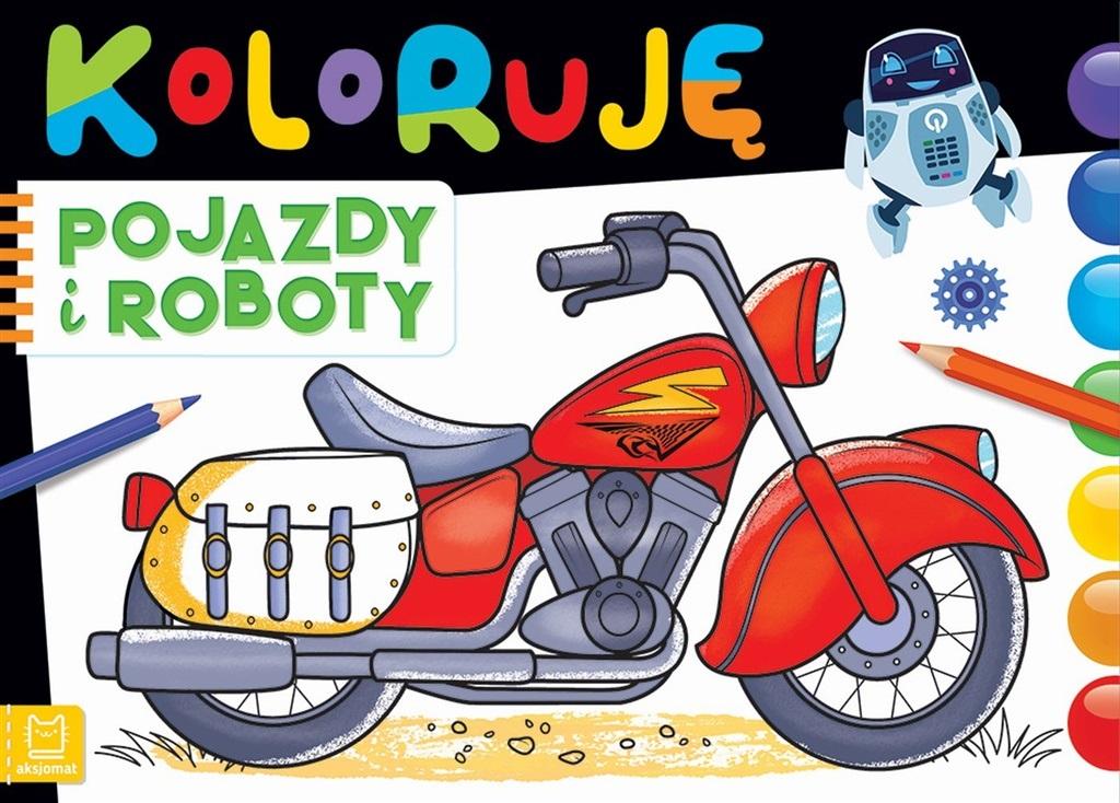 Książka Koloruję pojazdy i roboty