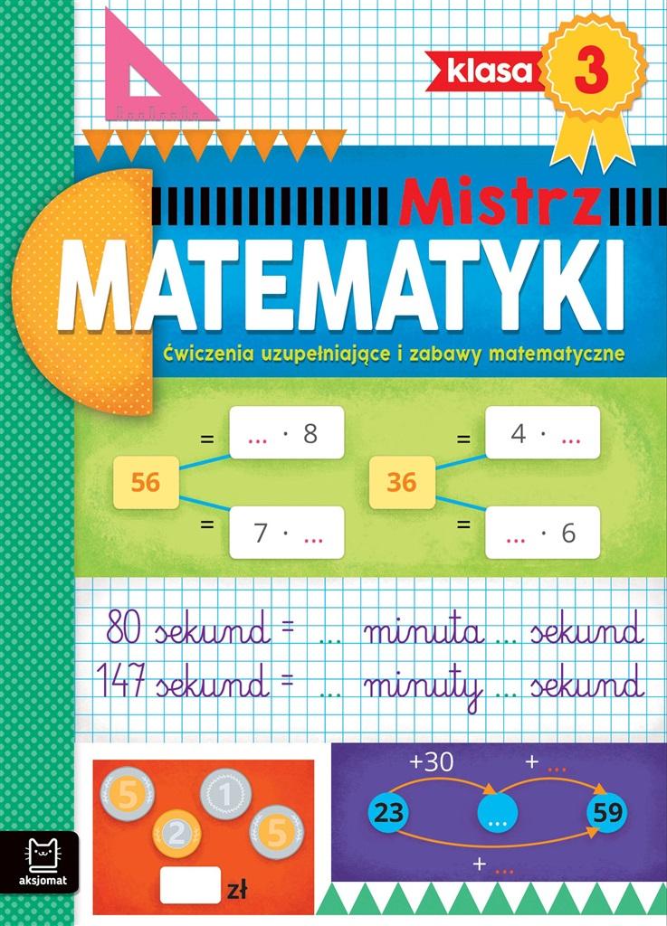 Książka - Mistrz matematyki klasa 3. Ćwiczenia uzupełniające
