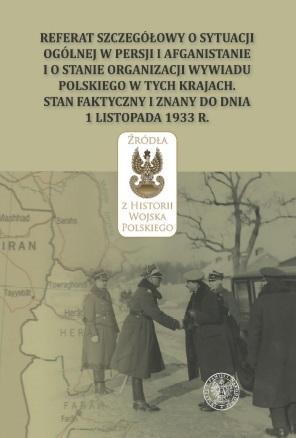 Książka - Referat szczegółowy o sytuacji ogólnej w Persji..