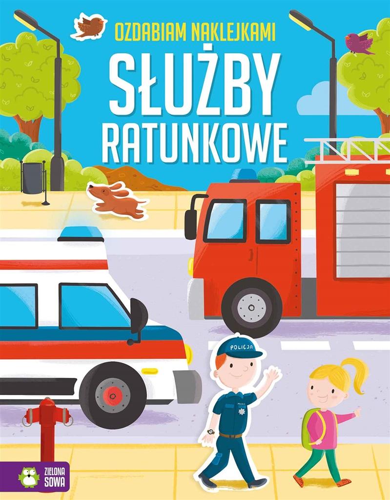 Książka - Ozdabiam naklejkami. Służby ratunkowe