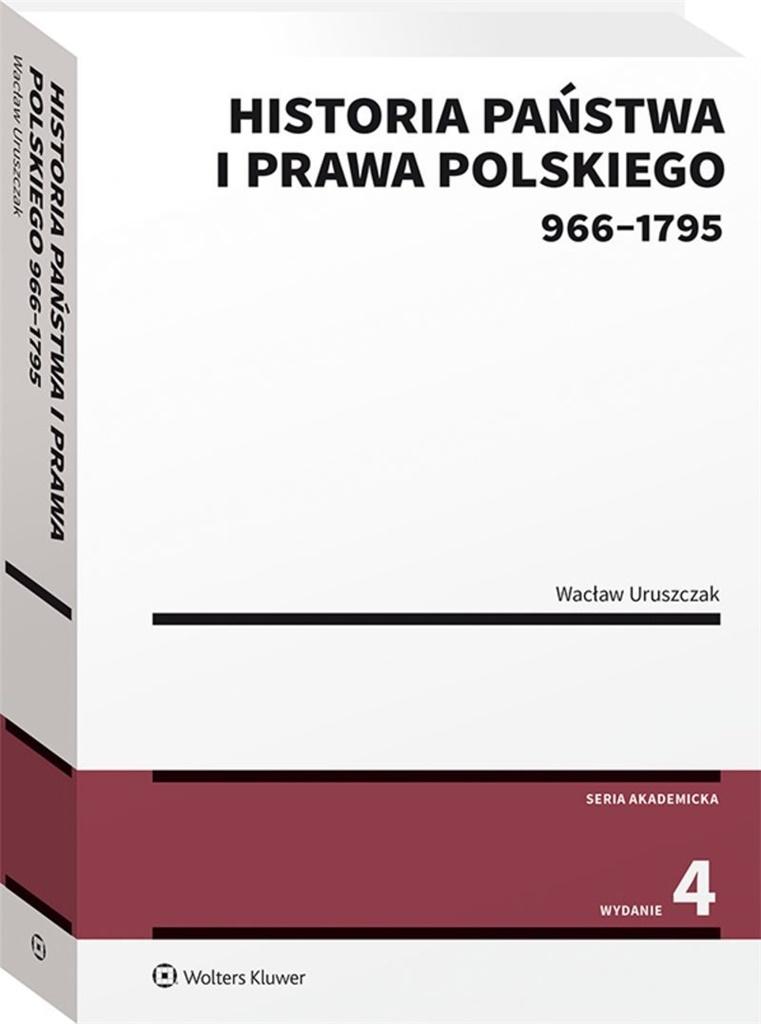 Książka - Historia państwa i prawa polskiego (966-1795)