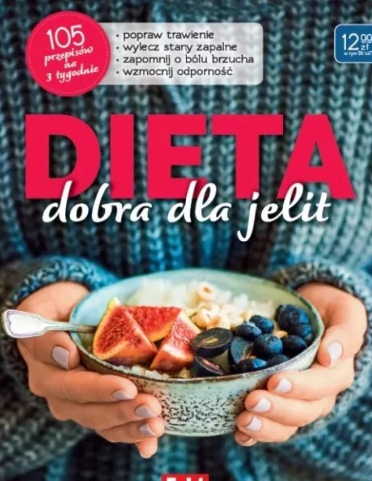 Książka - Dieta, dobra dla jelit 105 przepisów na 3 tygodnie