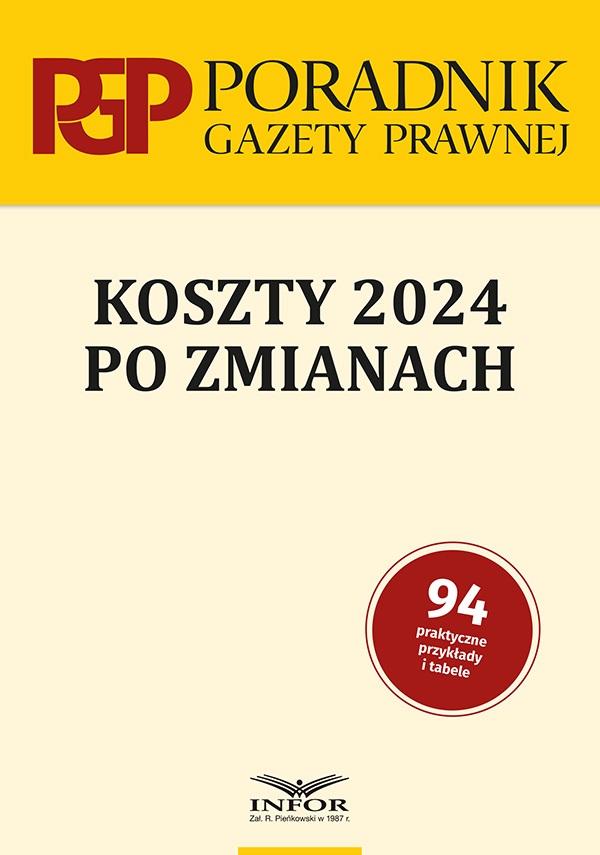 Książka - Koszty 2024 po zmianach