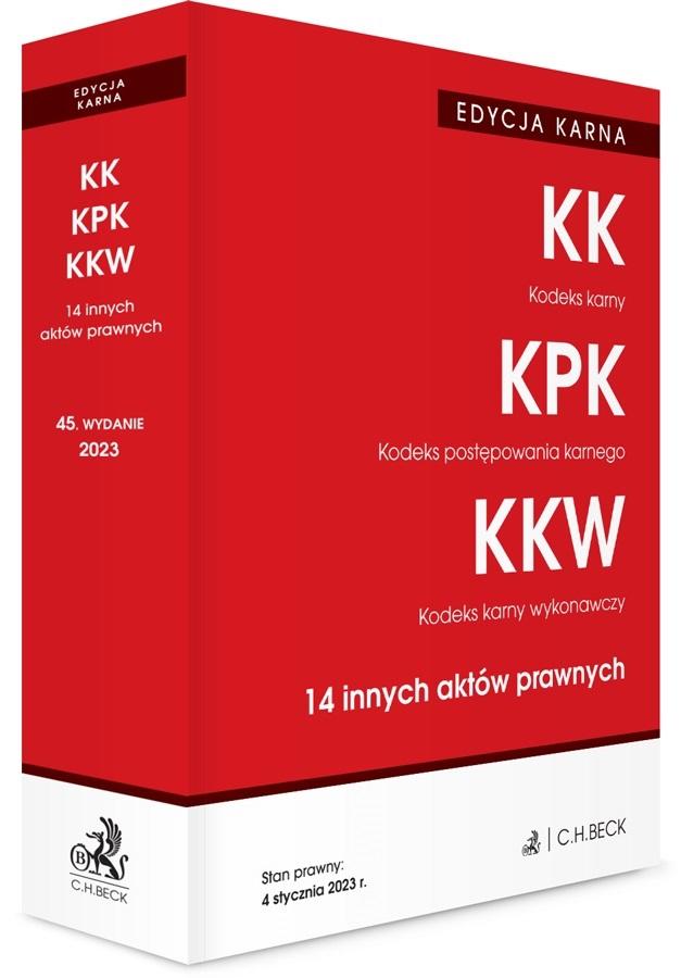 Książka - KK. KPK. KKW. Edycja karna wyd. 45
