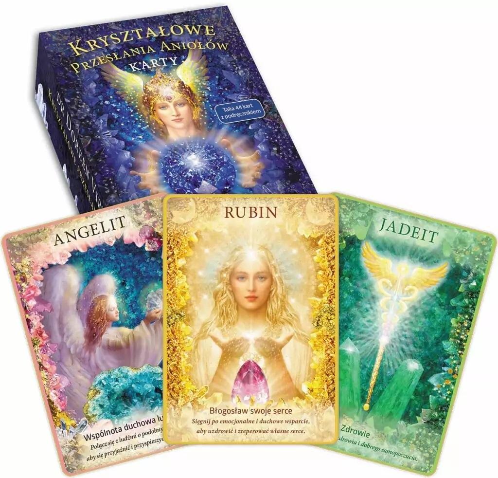 Książka - Kryształowe przesłania aniołów 44 karty + książka