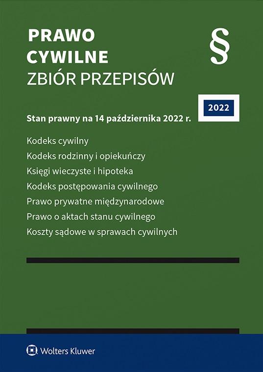 Książka - Prawo cywilne. Zbiór przepisów w.2022